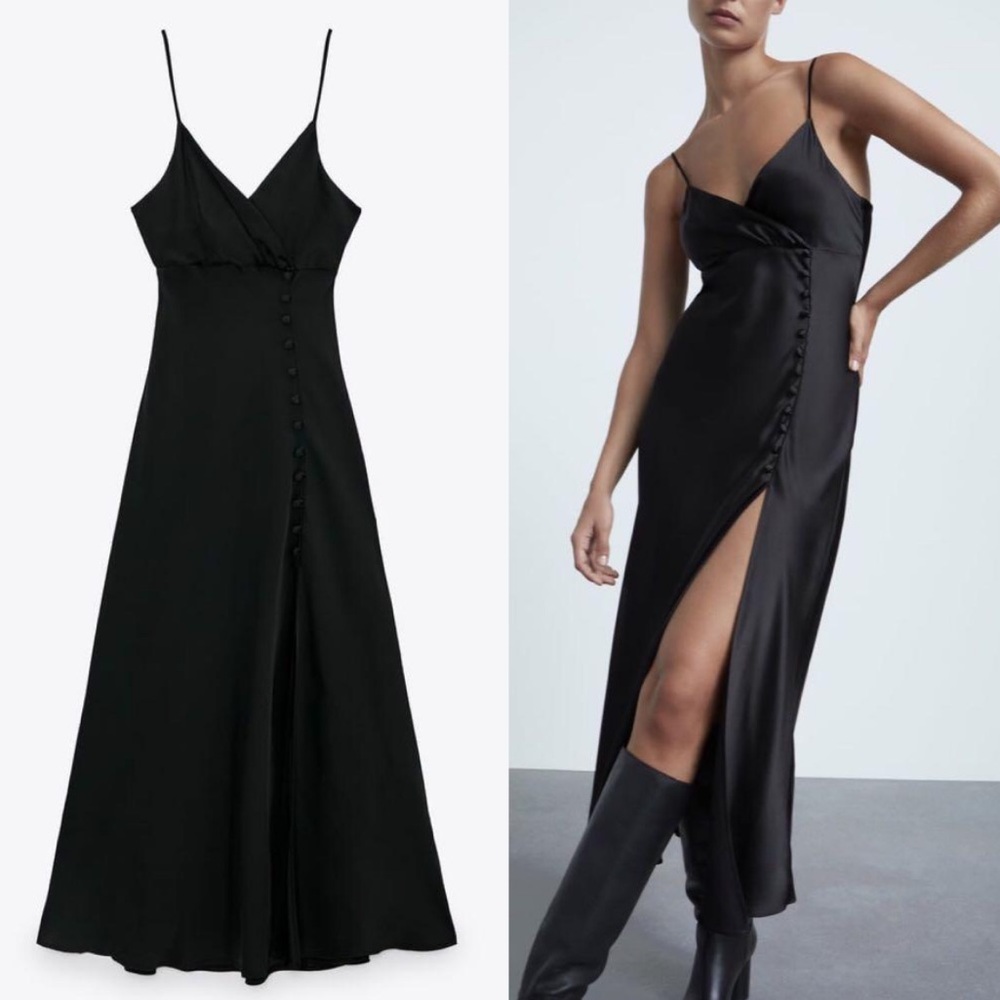 Zara satin dress